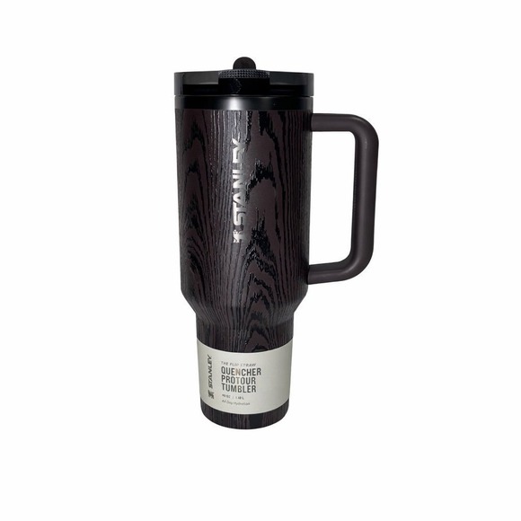 Stanley Quencher ProTour Flip Straw 40 oz Redwood Woodgrain Leakproof Tumbler - Picture 2 of 12